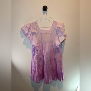 Cake for Dinner Lavender Ruffle Mini Dress